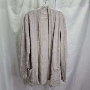 Bershka Beige Open Front Cardigan Size Large